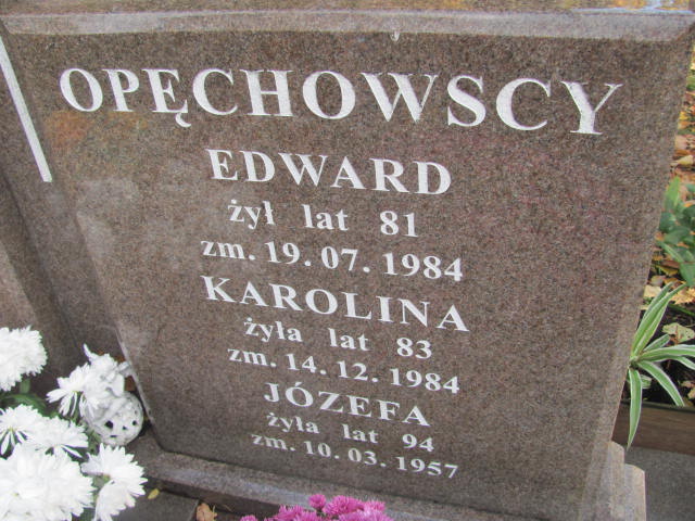 Karolina Opechowska 1901 Opole-Półwieś - Grobonet - Wyszukiwarka osób pochowanych