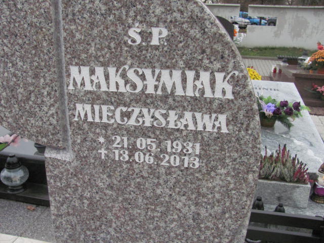 Mieczysława Maksymiak 1931 Opole-Półwieś - Grobonet - Wyszukiwarka osób pochowanych