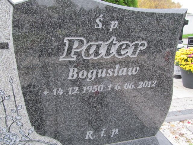 Bogusław Pater 1950 Opole-Półwieś - Grobonet - Wyszukiwarka osób pochowanych