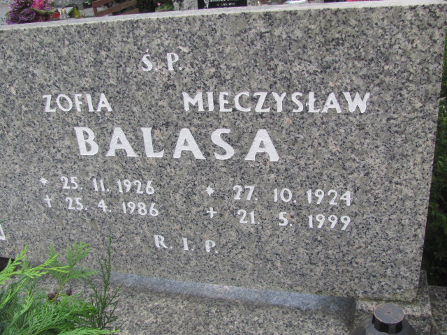 Mieczysław Balasa 1924 Opole-Półwieś - Grobonet - Wyszukiwarka osób pochowanych