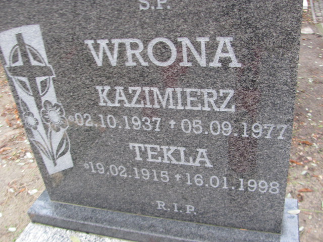 Tekla Wrona 1915 Opole-Półwieś - Grobonet - Wyszukiwarka osób pochowanych