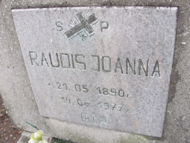 Joanna Raudis 1890 Opole-Półwieś - Grobonet - Wyszukiwarka osób pochowanych
