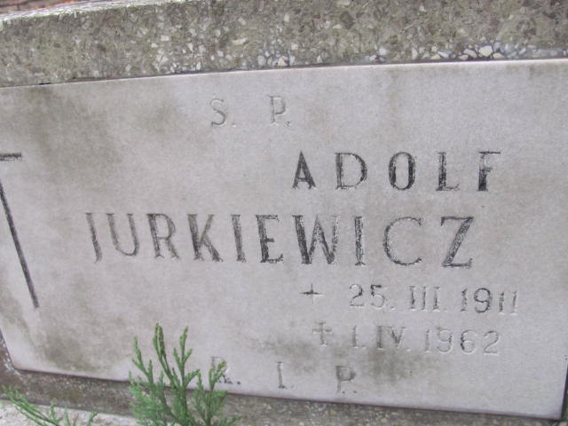 Adolf Jurkiewicz 1911 Opole-Półwieś - Grobonet - Wyszukiwarka osób pochowanych