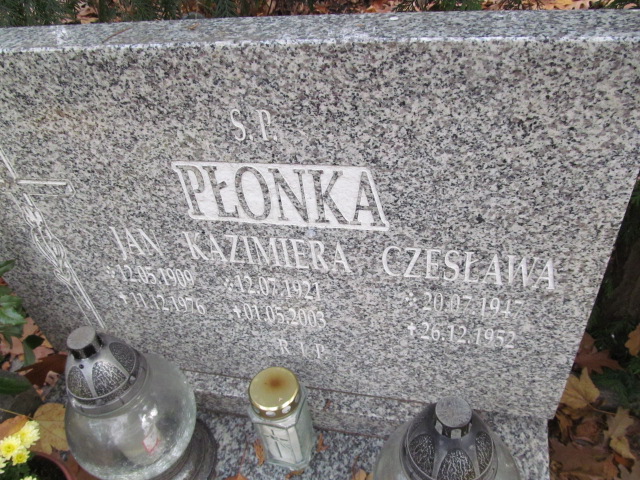 Czesława Płonka 1957 Opole-Półwieś - Grobonet - Wyszukiwarka osób pochowanych