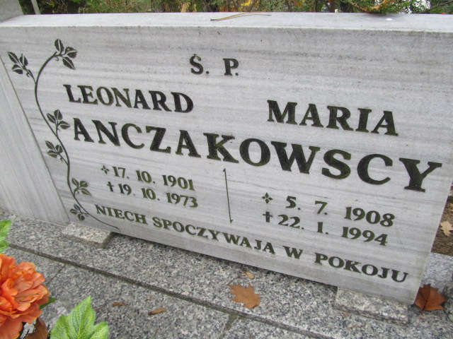 Leonard Anczakowski 1901 Opole-Półwieś - Grobonet - Wyszukiwarka osób pochowanych