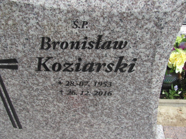 Bronisław Koziarski Opole-Półwieś - Grobonet - Wyszukiwarka osób pochowanych