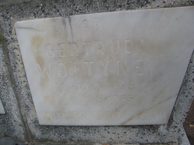 Gertruda Wojtynek 1896 Opole-Półwieś - Grobonet - Wyszukiwarka osób pochowanych