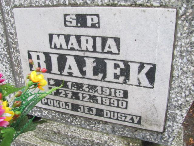 Maria Białek 1918 Opole-Półwieś - Grobonet - Wyszukiwarka osób pochowanych
