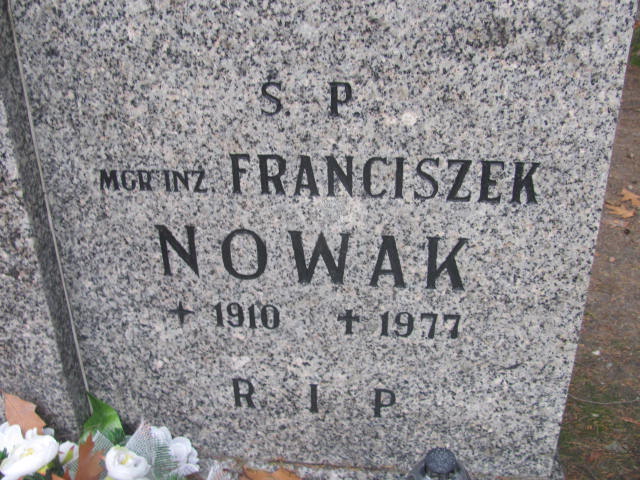 Franciszek Nowak 1910 Opole-Półwieś - Grobonet - Wyszukiwarka osób pochowanych