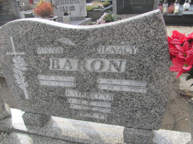 Anna Baron 1916 Opole-Półwieś - Grobonet - Wyszukiwarka osób pochowanych