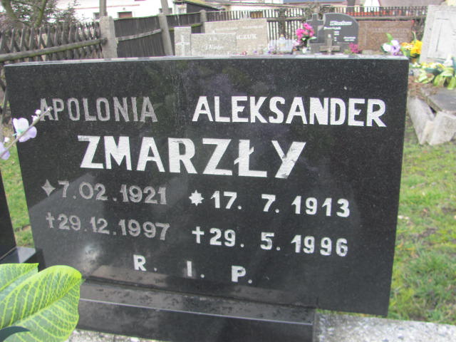 Aleksander ZMARZŁY 1913 Opole-Półwieś - Grobonet - Wyszukiwarka osób pochowanych