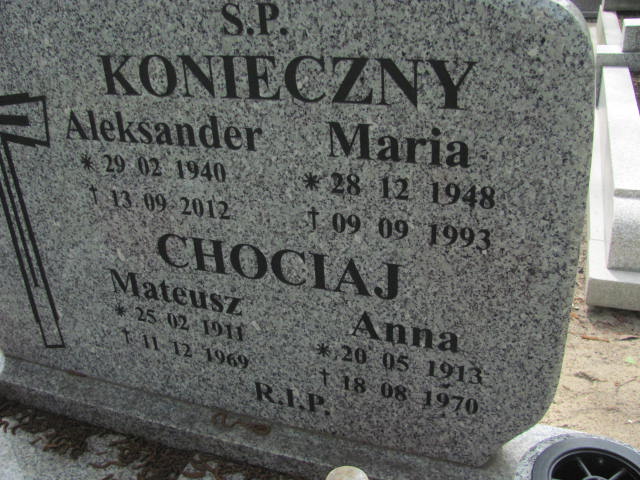 Grób Aleksander Konieczny