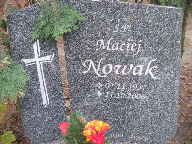 Grób HALINA NOWAK