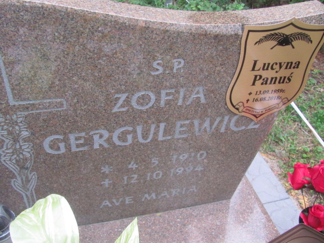 Grób Lucyna Panuś