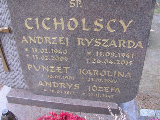 Grób Ryszarda Cicholska