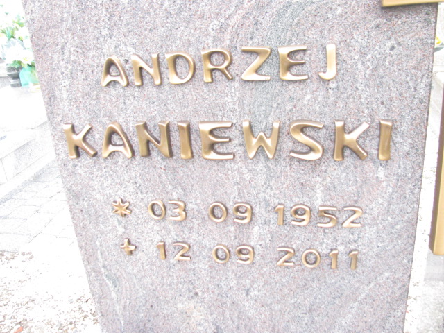 Grób Andrzej Kaniewski